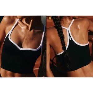 Free People Movement Happiness Runs Sweetheart Colorblock Crop Tank size- M/L